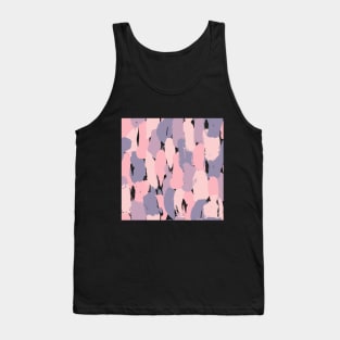 Pastel, lila, purple and black abstract pattern Tank Top